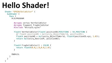 GPU Lecture 20: Simple Unlit Shaders (GPU Programming for Video Games, 2020-2022, Georgia Tech)