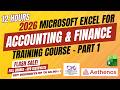 2026 Free Excel for Accounting and Finance Training Course - Part 1 (12 Hours)
