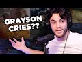 Why grayson always cries during movies