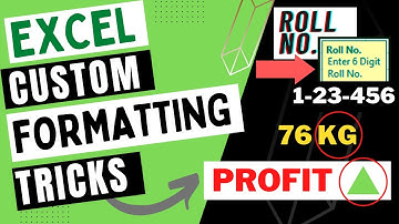 Excel Custom Formatting & Data Validation Tricks YOU SHOULD KNOW !!