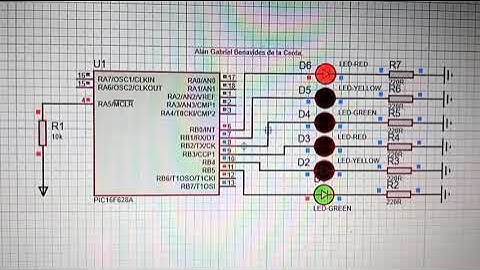Programa 7: Semáforo de 6 LEDS microBasic