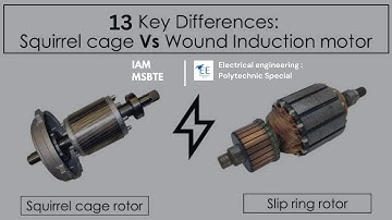 13 Key differences between Slip ring and squirrel cage type rotor #electricalengineeringstudent