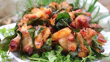 Thịt Heo Chiên lá Mắc Mật thơm nức mũi