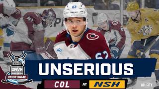 Information The Colorado Avalanche are an unserious hockey team | DNVR Avalanche Postgame News