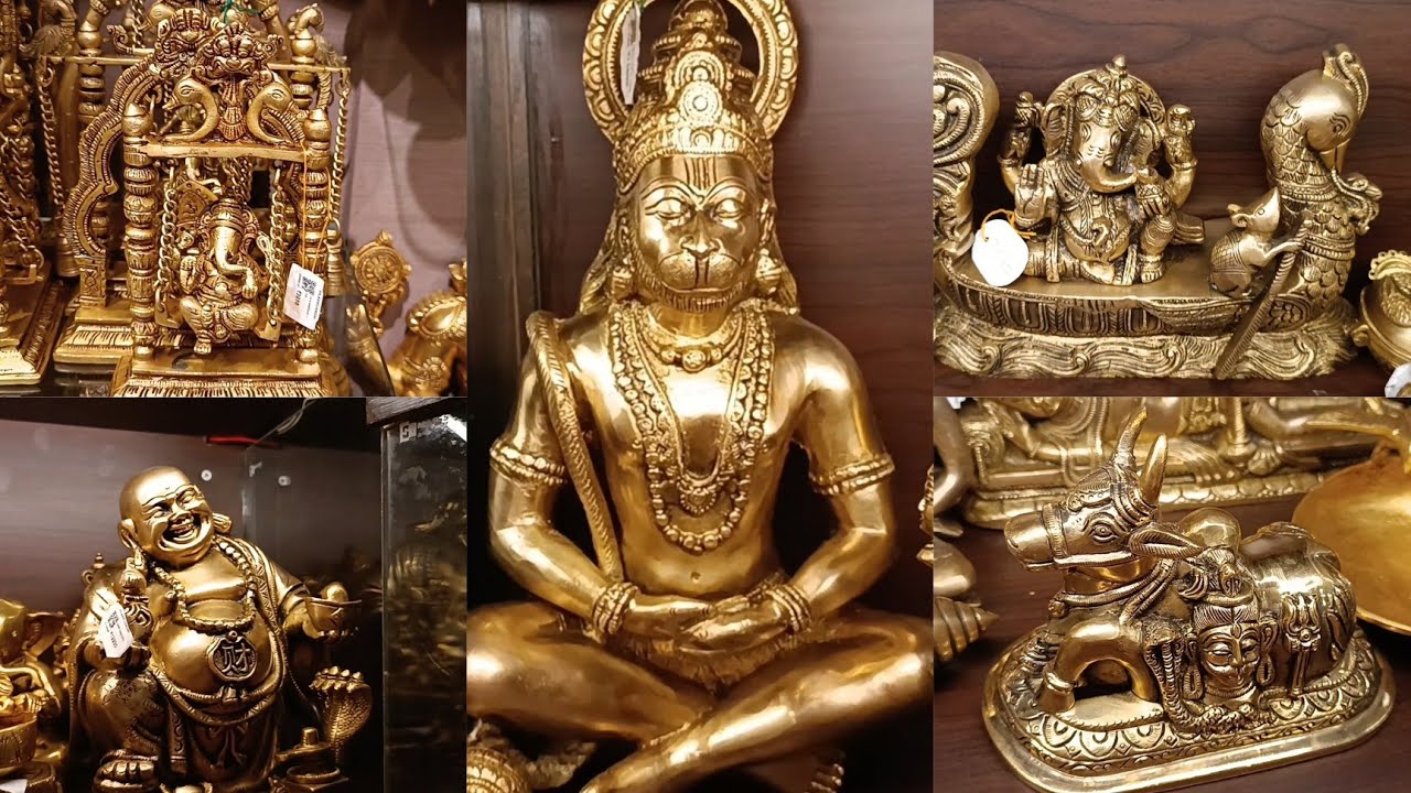 Brass Pooja Item Collections with Price/ RL Handicrafts Vilakku Kadai