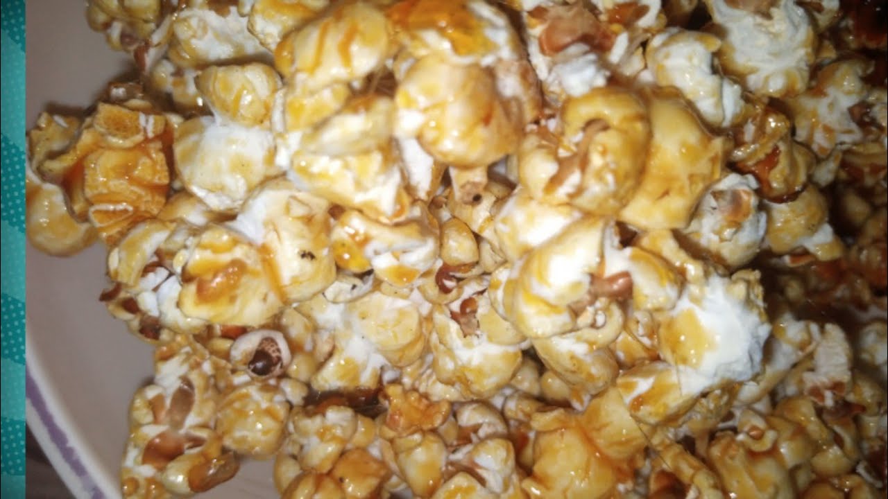 Caramel Popcorn Recipe Very fun and tasty popcorn YouTube