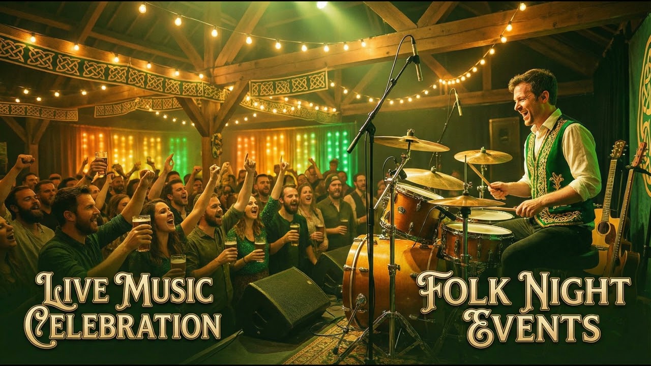 Irish Pub Rock Anthem — Celtic Folk Drums & Guitar Party Night in the Pub 🍀