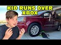 Kid Temper Tantrum Sister Runs Over Brother's NEW Xbox With Mom's Van! [Original]