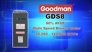 GDS8 Series 80% AFUE Goodman Gas Furnace