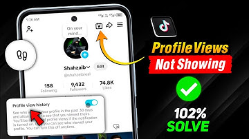 Tiktok Profile Views Not Showing | tiktok profile view options not show | viewer history tiktok