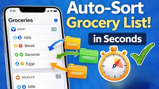 كيفية تصنيف قائمة التسوق الموجودة في تطبيق تذكيرات أبل تلقائيًا screenshot 1