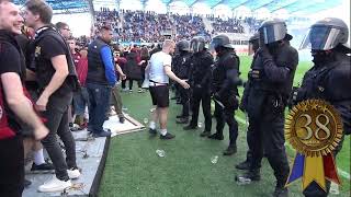 Sparta Praha Mistr ligy 2024 - zákrok Policie na stadionu