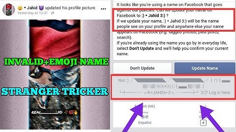 How To Make Invalid+Emoji Name Facebook Account With New Symbol By || STRANGER TRICKER || 2020 May