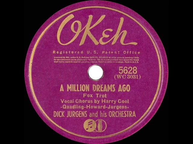 Ver 1940 HITS ARCHIVE: A Million Dreams Ago - Dick Jurgens (Harry Cool, vocal) en YouTube