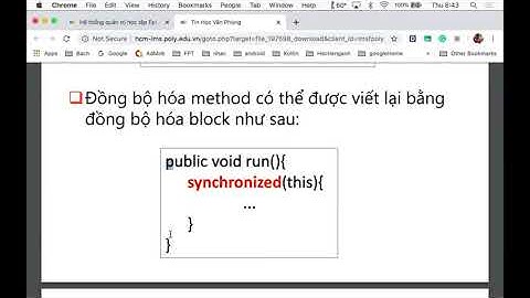 Java2 - Thread - Phần 2 - FPT Polytechnic