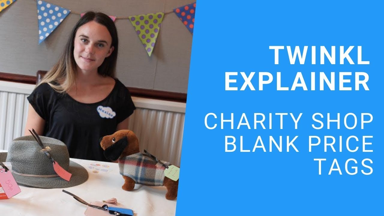 Charity Shops Blank Price Tags (Teacher-Made) - Twinkl