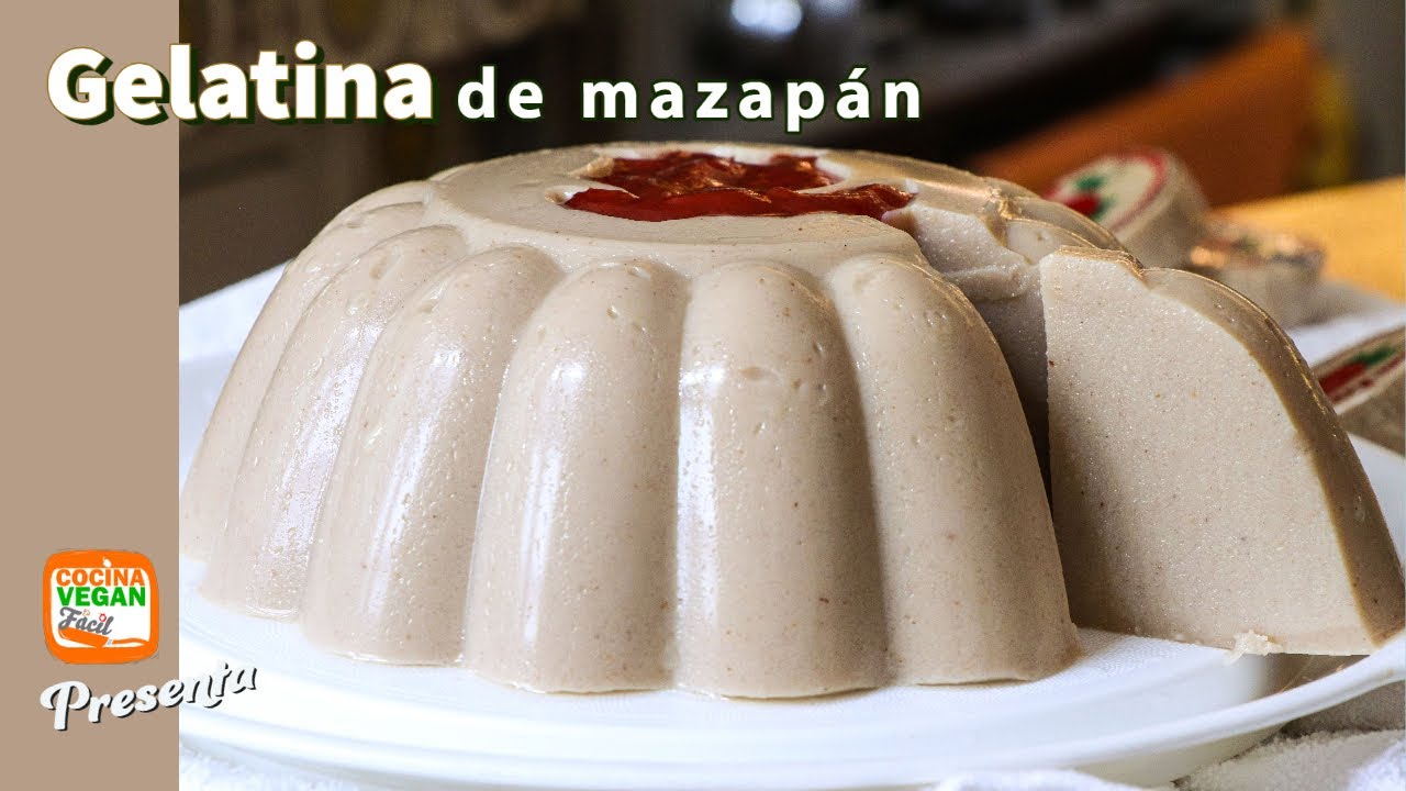 Gelatina de mazapán - Cocina Vegan Fácil