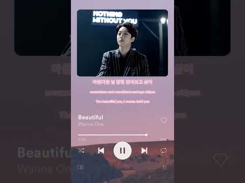 Wannaone Beautiful Lyricvideo