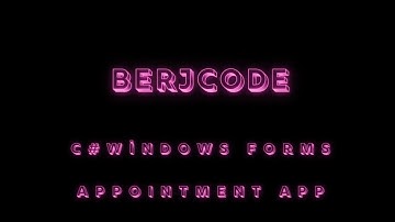 C# Windows Forms Mini randevu uygulaması  (c# windows Appointment App) Source Code 2023 Demo