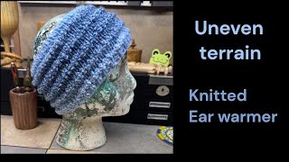 Uneven Terrain knitted ear warmer #Knitting #knittingtutorials