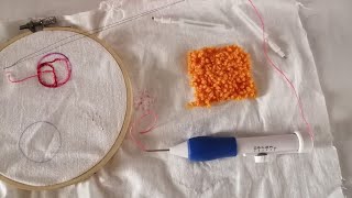 طريقة إستخدام إبرة النفاش أو الأبرة الشرقية punch needle