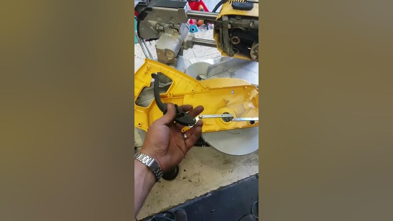 Dewalt DW707 miter saw repair. YouTube