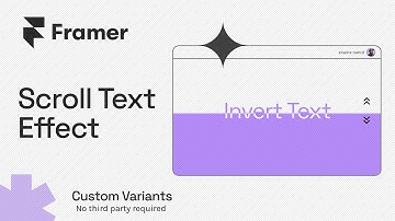 Scroll Text Invert Effect using Framer | 1 Minute Challenge