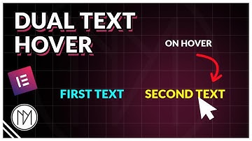 Dual Text Slide Hover Reveal - Elementor Tutorial (CSS)