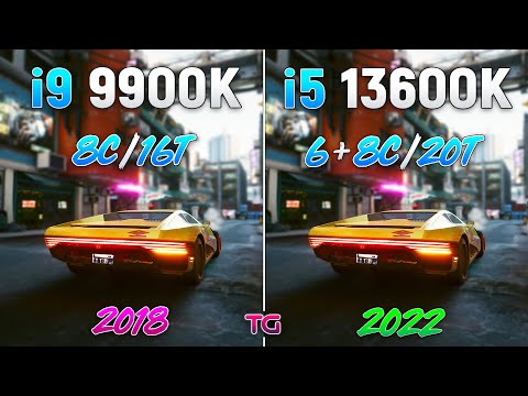 i9 9900K vs i5 13600K - Test in 9 Games