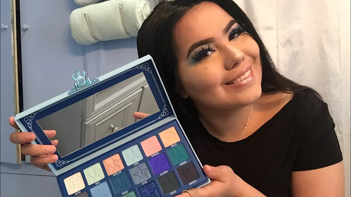 Grwm with Jeffree star blue blood palette