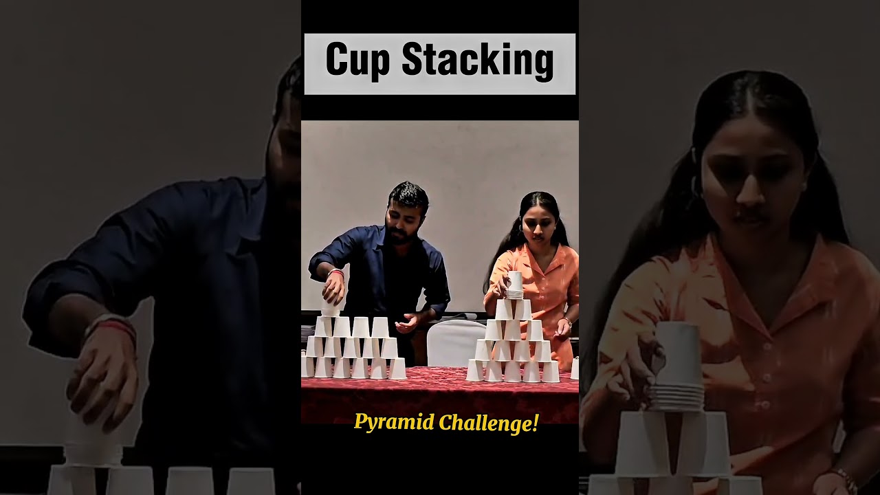 Cup Stacking Pyramid Challenge | IBPS PO Training 
