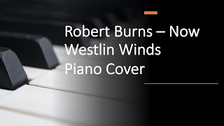 Video thumbnail of "Now Westlin Winds - Robert Burns - Dick Gaughan - Piano Cover"