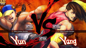 Yun vs Yang (HARDEST AI) Ultra Street Fighter IV cpu vs cpu