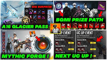 BGMI Update 😱 Next Prize Path In Bgmi | Next Uc Up Event | Next Mythic Forge | A16 1To100 RP Rewards