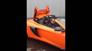 McLaren 650S Spider Roof Operation