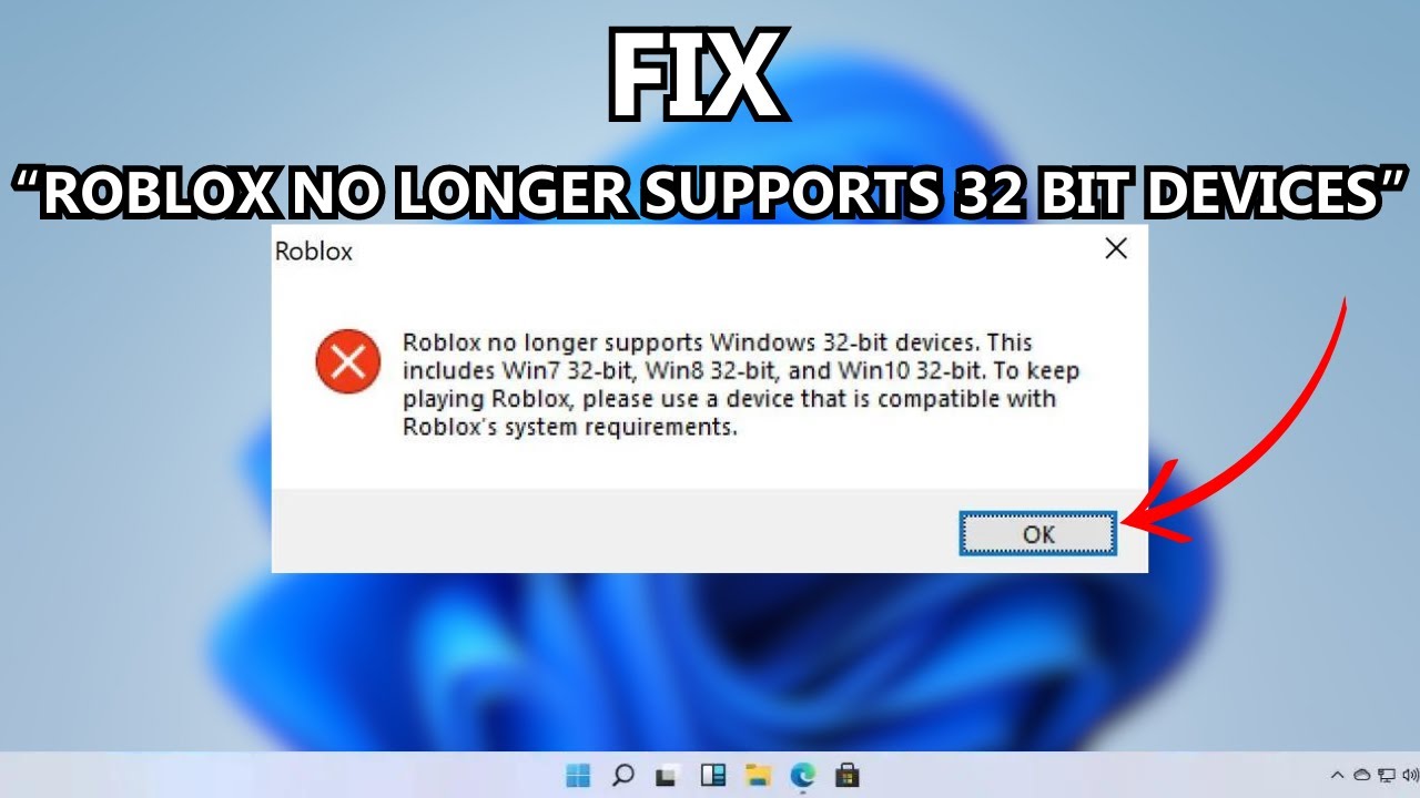 Roblox No Longer Support 32 Bit: How to Fix Roblox No Longer Support 32 Bit  (FIXED) 