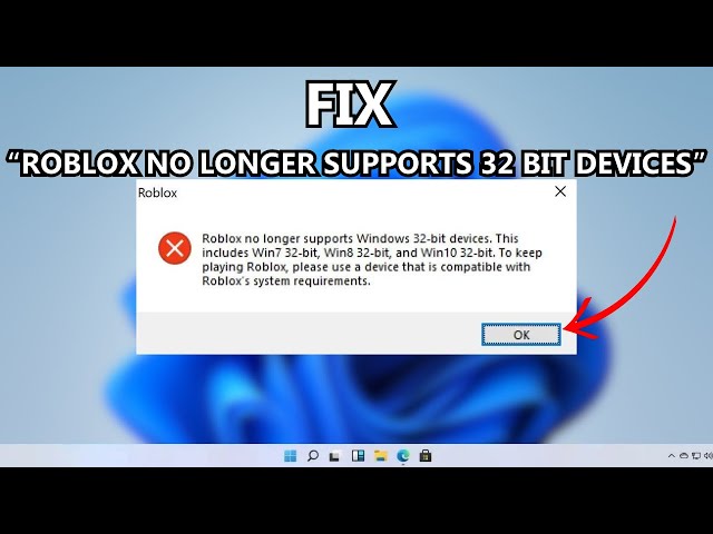 How to Fix Roblox No Longer Support 32-Bit on Windows