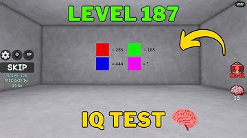 How To Solve Roblox IQ Test Level 187 | IQ Test 🧠 Guide