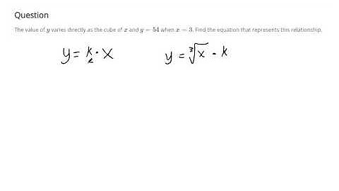 Solve direct variation problems