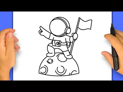 Como Desenhar um Astronauta | Passo a Passo Simples e Fácil
