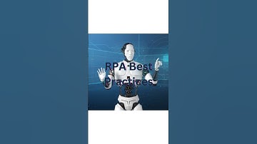 Mastering RPA  Best Practices  #technology #automation #businessprocessautomation #programming #rpa