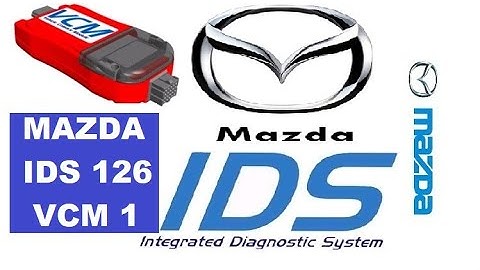 MAZDA IDS V 126 WITH VCM 1, MAZDA IDS SOFTWARE V 126 COMMUNICATING WITH VCM 1, MAZDA ECU PROGRAMMING
