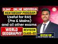 Start World Geography Revision | Class 02 | Online Individual Mentorship Program | By Deepak Sir