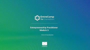 Learning Path 3 | Conclusions | EntreComp4Transition