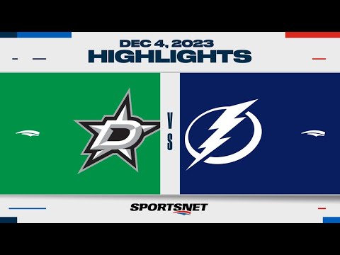 NHL Highlights | Stars vs. Lightning - December 4, 2023