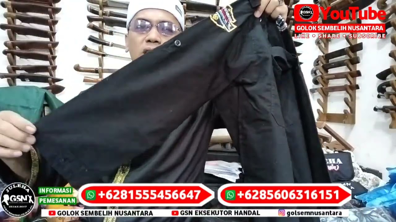 PISAU SESET TAS GOLOK KEMEJA KAOS DLL