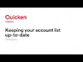 Quicken Classic For Windows Keeping Your Account List Clean And Up To Date 