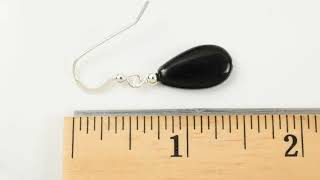 Fabulous and Elegant Genuine Black Onyx and Sterling Silver Earrings