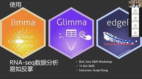 Xueyi Dong, 使用limma、Glimma和edgeR，RNA-seq数据分析易如反掌 (中文）