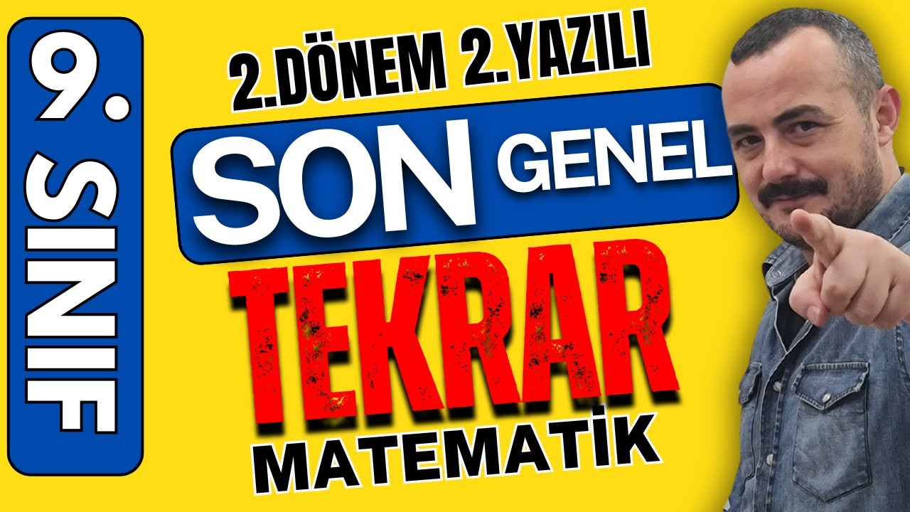 れんまる様2ページ 9 sınıf matematik 2. dönem 2. yazili konu anlatımı | Genel Tekrar